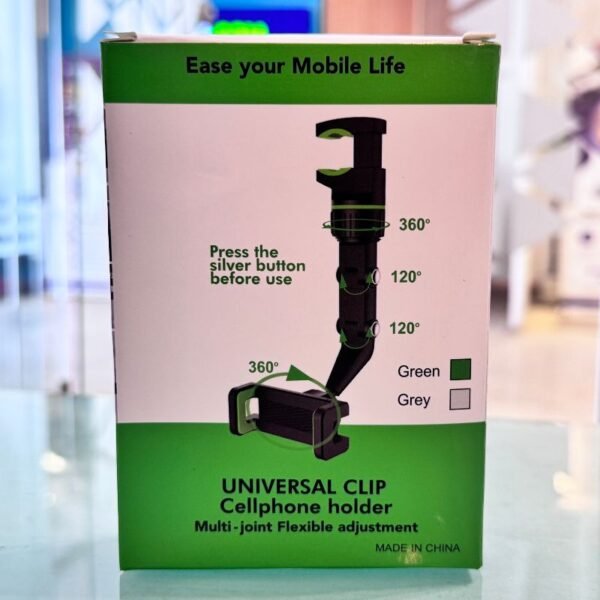 Universal Car Rearview Mirror Phone Holder | Hands-Free Adjustable Mount for Smartphones & GPS