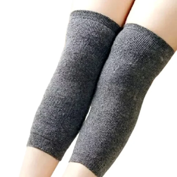 Unisex Wool Knee Warmers Pair |  Warm Elastic Fit, Plain design | Winter Wear for Men & Women | Random Colors